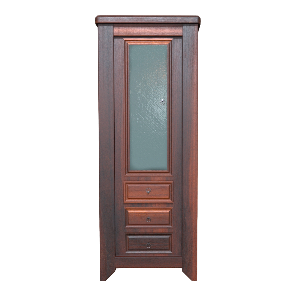 北欧金属握把失透玻璃全红胡桃实木木单开门抽屉柜-收纳柜 | 抽屉柜,收纳柜,储物柜,北欧,柜子3D模型,全实木,单开门柜,金属握把,红胡桃木,失透玻璃,3D模型,3D打印,3D素材,obj,glTF,fbx,dae,stl,3ds,glb,usdz,3dmax,blender模型,VisionPro,3D建模,3D扫描,3d打印模型