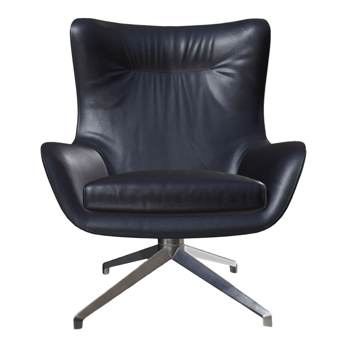 北欧现代办公不锈钢金属底座纯黑色皮革单人靠背扶手旋转沙发椅 | 沙发椅,单人椅,现代,北欧,旋转椅,椅子3D模型,皮革椅,靠背扶手椅,不锈钢金属底座,纯黑色皮革,3D模型,3D打印,3D素材,obj,glTF,fbx,dae,stl,3ds,glb,usdz,3dmax,blender模型,VisionPro,3D建模,3D扫描,3d打印模型