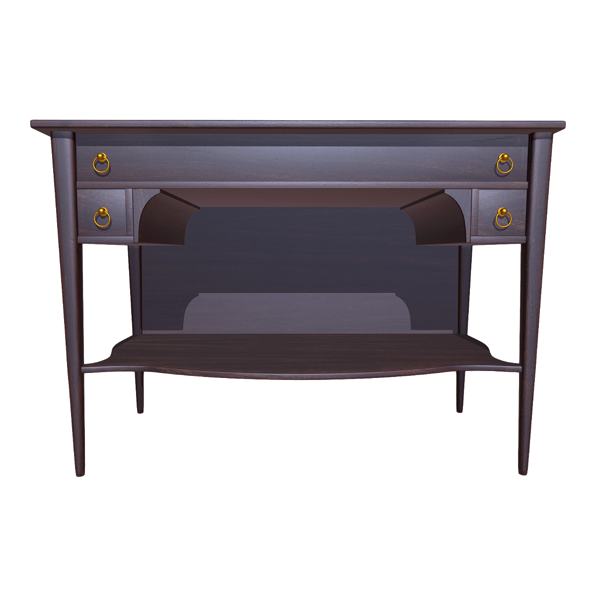 北欧古典贴墙式金属握把双层全黑胡桃实木抽屉桌方桌 | 实木桌,北欧,古典,桌子3D模型,抽屉桌,黑胡桃木,双层,贴墙式,金属握把,贴墙桌,3D模型,3D打印,3D素材,obj,glTF,fbx,dae,stl,3ds,glb,usdz,3dmax,blender模型,VisionPro,3D建模,3D扫描,3d打印模型