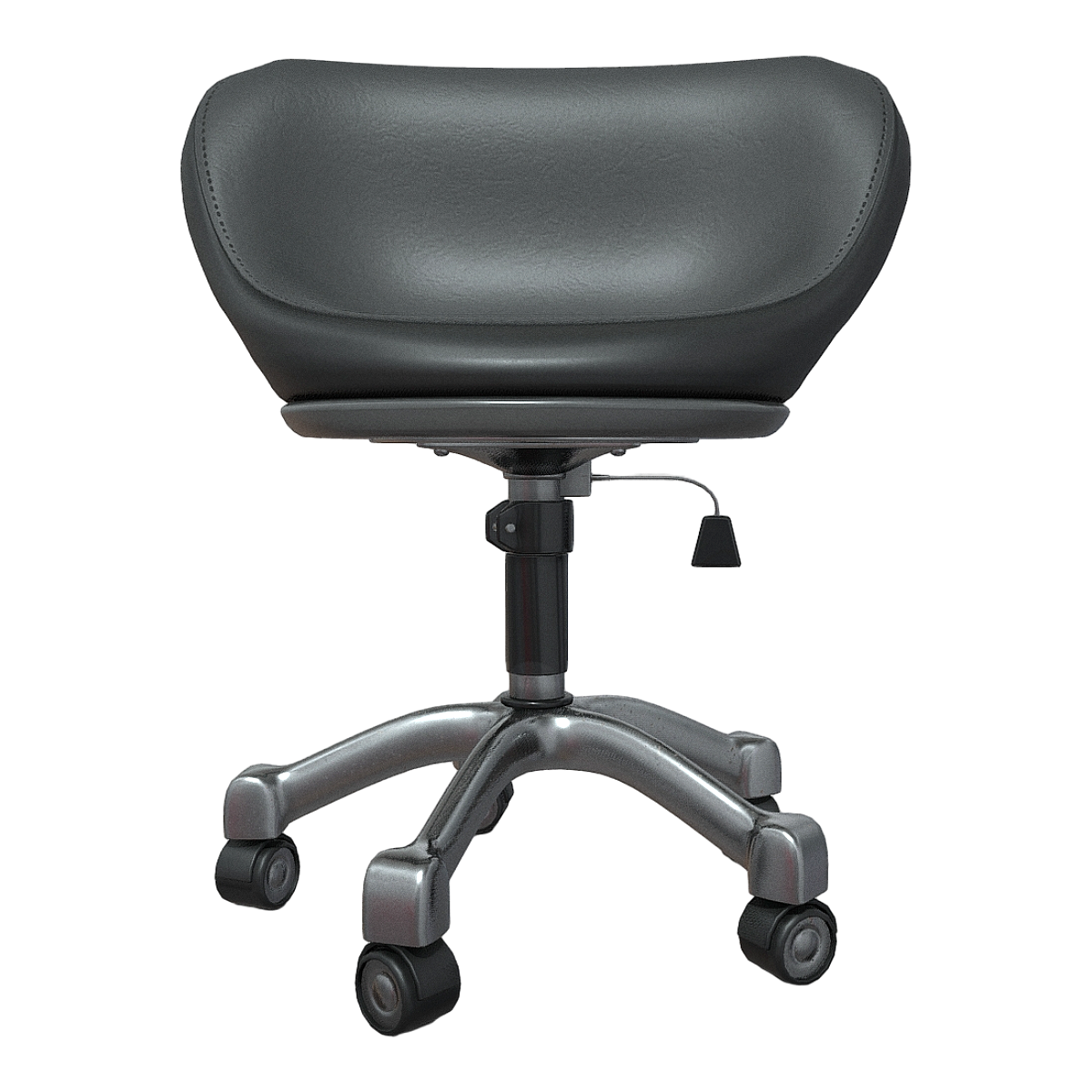 办公家用不锈钢金属支架可移动黑色皮革靠背椅旋转椅 | 椅子,靠背椅,旋转椅,椅子3D模型,家用,室内家具,皮革椅,黑色皮革,不锈钢金属支架,可移动椅,3D模型,3D打印,3D素材,obj,glTF,fbx,dae,stl,3ds,glb,usdz,3dmax,blender模型,VisionPro,3D建模,3D扫描,3d打印模型