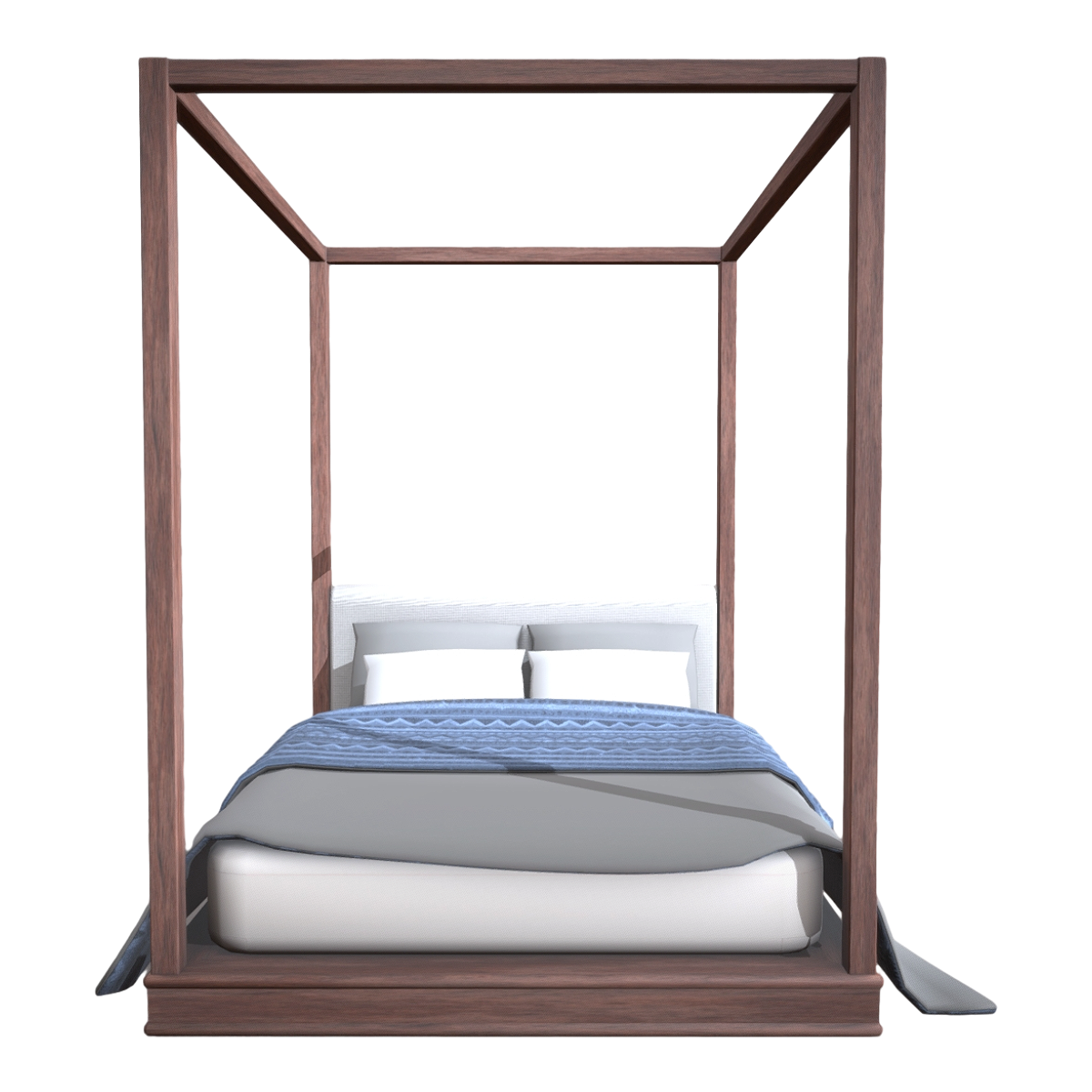 现代卧室落地式胡桃实木底座支架白色布艺双人靠背天蓬床波西米亚床 | 现代,双人床,床具3D模型,落地式,白色布艺,布艺床,靠背床,天蓬床,波西米亚床,胡桃木底座支架,3D模型,3D打印,3D素材,obj,glTF,fbx,dae,stl,3ds,glb,usdz,3dmax,blender模型,VisionPro,3D建模,3D扫描,3d打印模型