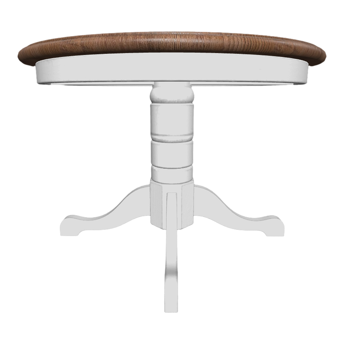 现代客厅全实木白漆底部支架黑胡桃实木板圆桌餐桌 | 桌子,餐桌,实木桌,圆桌,现代,桌子3D模型,室内家具,白漆,四脚桌,黑胡桃实木桌面,3D模型,3D打印,3D素材,obj,glTF,fbx,dae,stl,3ds,glb,usdz,3dmax,blender模型,VisionPro,3D建模,3D扫描,3d打印模型