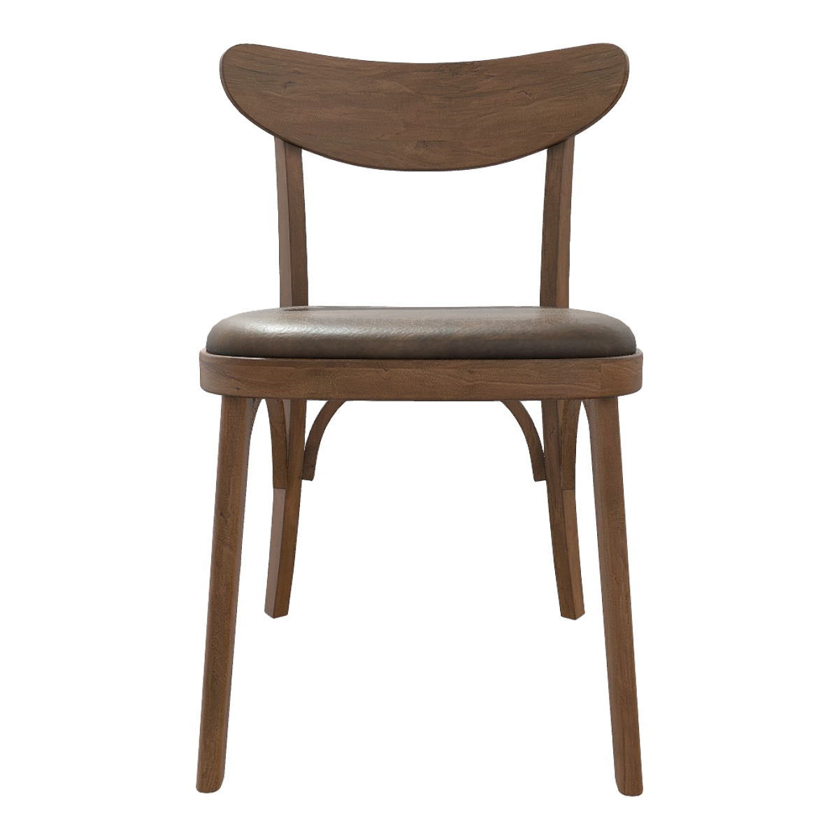 北欧居家全黑胡桃实木框架深棕色皮革坐垫单人靠背餐椅 | 实木椅,单人椅,靠背椅,休闲椅,北欧,椅子3D模型,黑胡桃木,坐垫椅,居家,深棕色皮革,3D模型,3D打印,3D素材,obj,glTF,fbx,dae,stl,3ds,glb,usdz,3dmax,blender模型,VisionPro,3D建模,3D扫描,3d打印模型