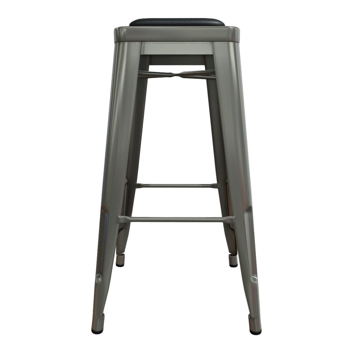 美式简约工业风黑色皮革坐垫单人不锈钢金属四脚高凳 | 工业风,简约,美式,高脚凳,凳子3D模型,金属凳,坐垫凳,不锈钢金属,单人凳,黑色皮革坐垫,3D模型,3D打印,3D素材,obj,glTF,fbx,dae,stl,3ds,glb,usdz,3dmax,blender模型,VisionPro,3D建模,3D扫描,3d打印模型