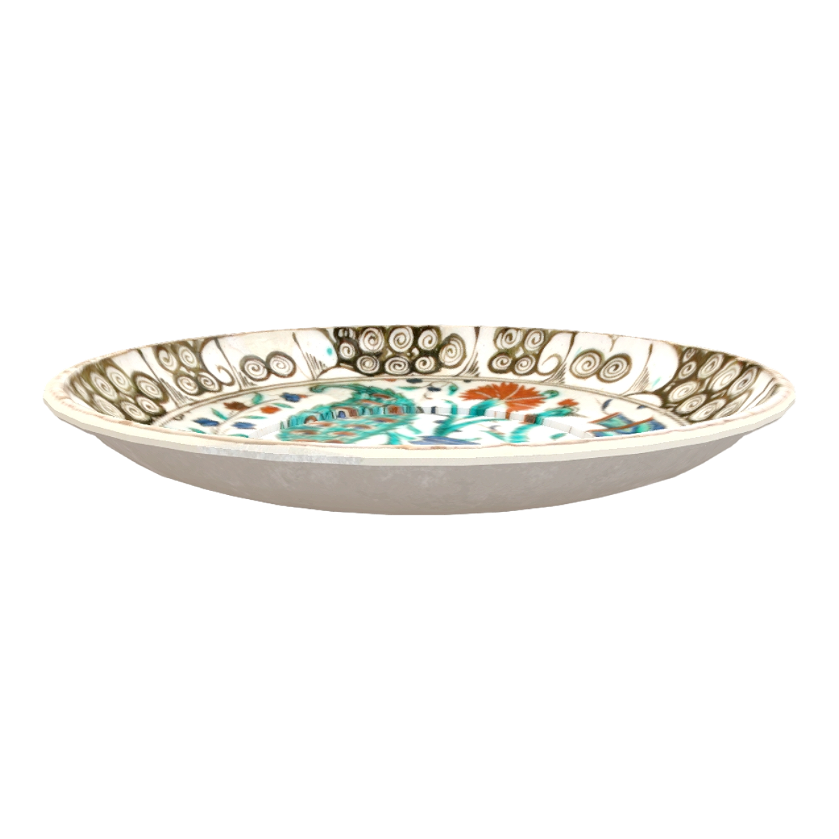北欧居家孔雀花纹图案白色陶瓷碟装饰品艺术品 | 艺术品,北欧,装饰品,碟子,碟子3D模型,白色陶瓷,陶瓷碟,孔雀花纹碟,展示品,孔雀图案碟,3D模型,3D打印,3D素材,obj,glTF,fbx,dae,stl,3ds,glb,usdz,3dmax,blender模型,VisionPro,3D建模,3D扫描,3d打印模型
