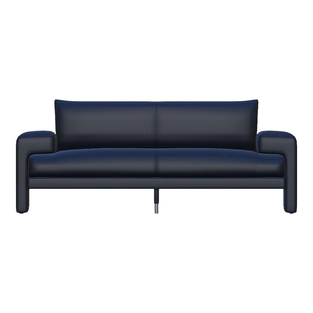 意式客厅金属支架纯黑色皮革双人靠背扶手沙发 | 沙发,双人沙发,沙发3D模型,室内家具,意式,皮革沙发,金属支架,靠背扶手沙发,纯黑色皮革,软垫沙发,3D模型,3D打印,3D素材,obj,glTF,fbx,dae,stl,3ds,glb,usdz,3dmax,blender模型,VisionPro,3D建模,3D扫描,3d打印模型