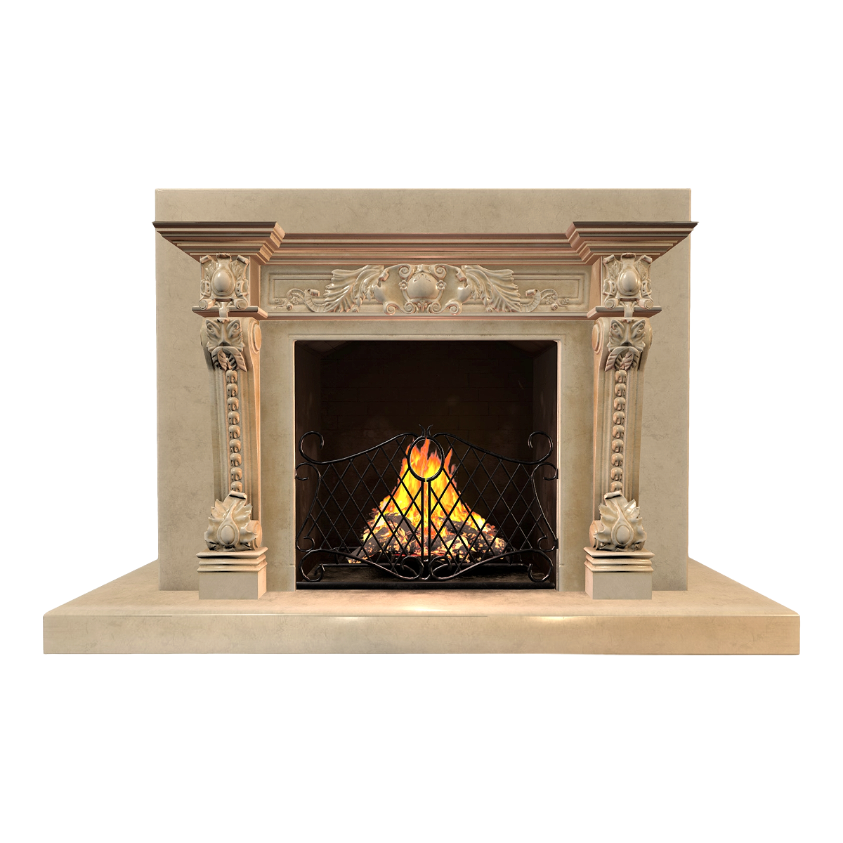 欧式轻奢复古米黄色花纹大理石精美雕刻真火燃木壁炉黑色金属围栏门 | 复古,轻奢,欧式,壁炉,壁炉3D模型,燃木壁炉,大理石壁炉,米黄色花纹大理石,精美雕刻,黑色金属围栏门,3D模型,3D打印,3D素材,obj,glTF,fbx,dae,stl,3ds,glb,usdz,3dmax,blender模型,VisionPro,3D建模,3D扫描,3d打印模型