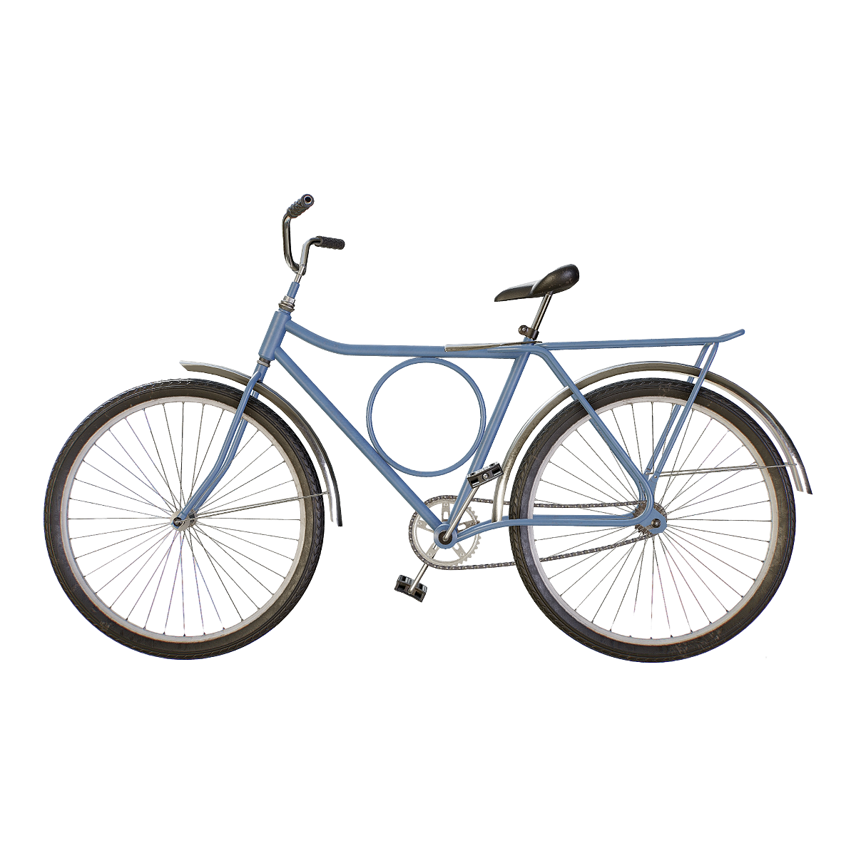 现代经典学生脚踏自行车-蓝色 | 现代,自行车,单车,自行车3D模型,代步工具,金属框架,蓝色,脚踏自行车,学生自行车,经典自行车,3D模型,3D打印,3D素材,obj,glTF,fbx,dae,stl,3ds,glb,usdz,3dmax,blender模型,VisionPro,3D建模,3D扫描,3d打印模型