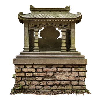 户外做旧小型石雕供台